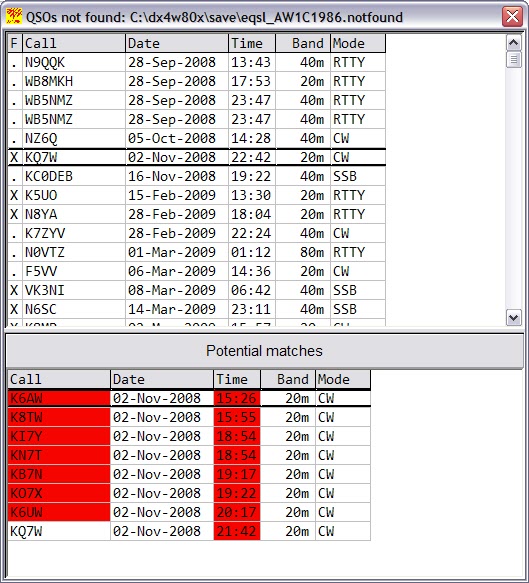 QSOs not Found Viewer