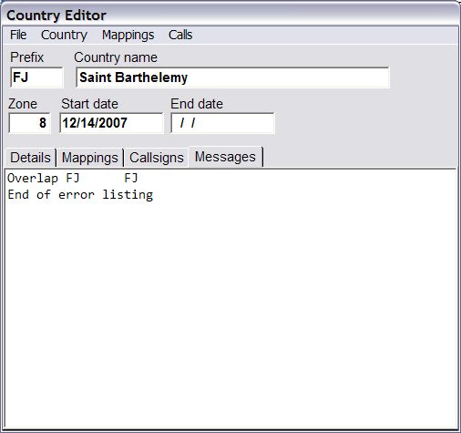 Prefix Overlap Error